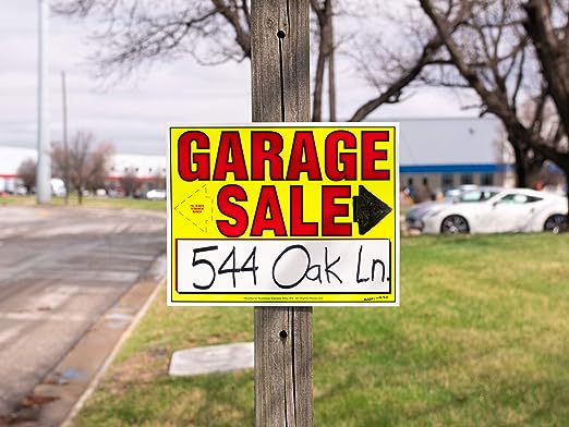 Sunburst Systems Garage Sale Sign